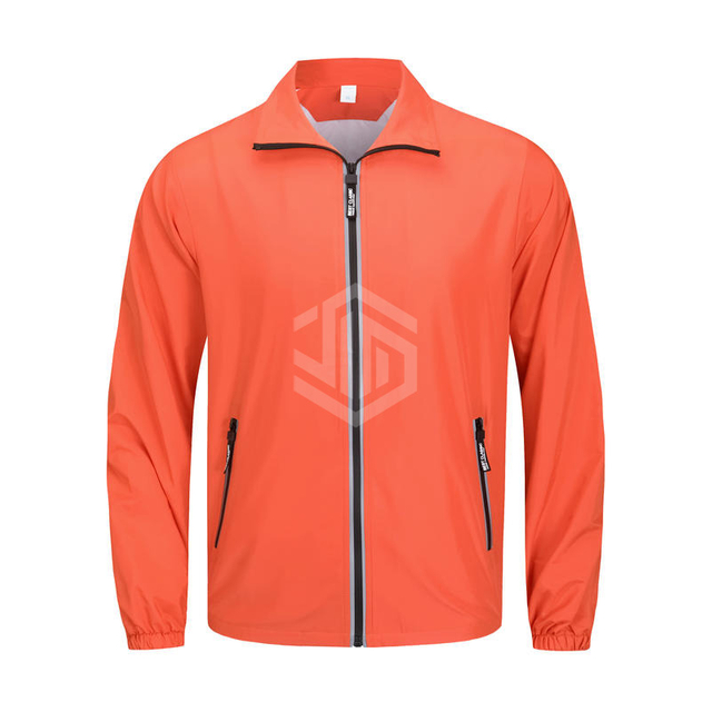 YS - Reflective Zipper Waterproof Long-Sleeved Coat