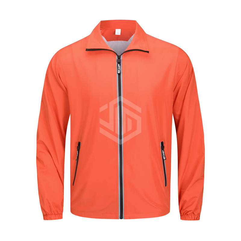 YS - Reflective Zipper Waterproof Long-Sleeved Coat