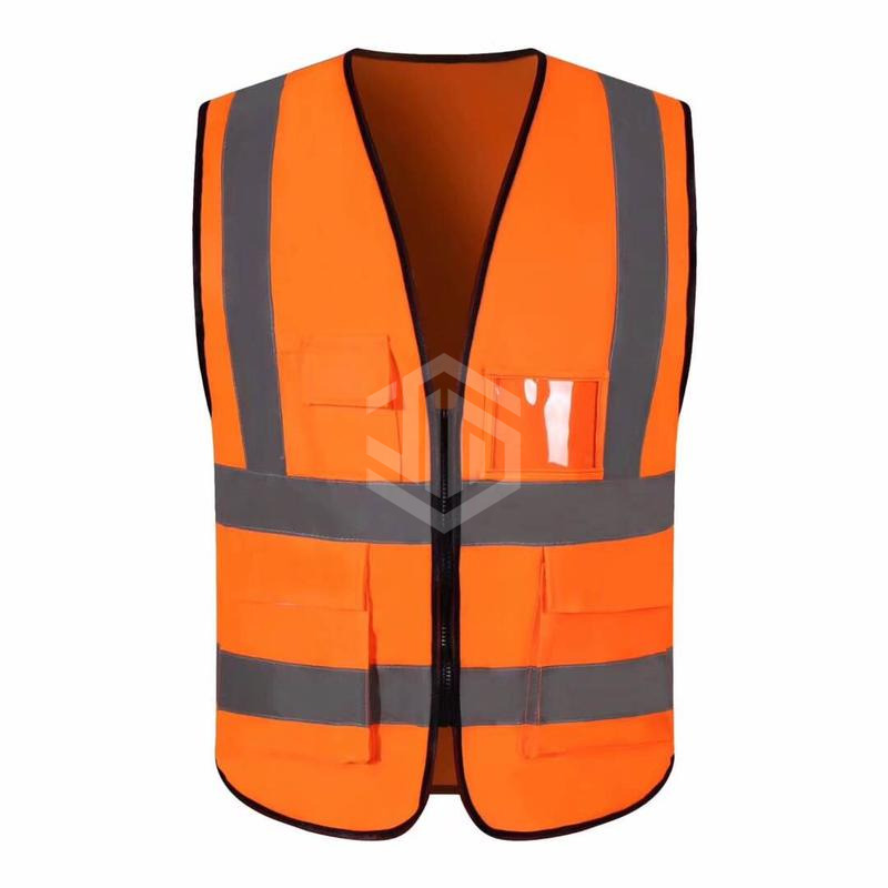 Multi-pocket Reflective Stripe Jacket, High Contrast (Fabric)