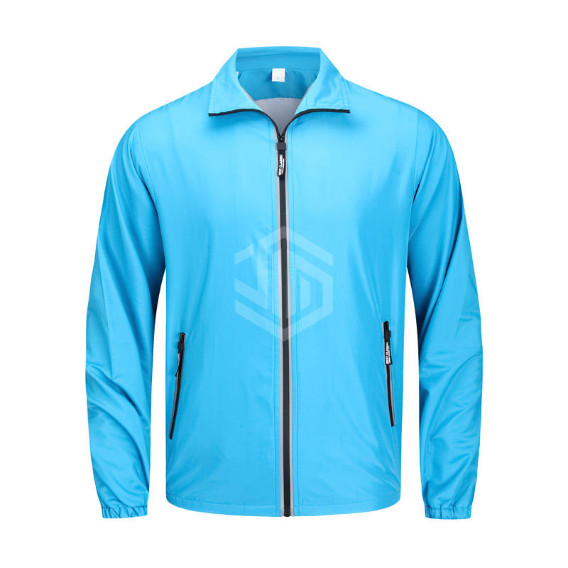 YS - Reflective Zipper Waterproof Long-Sleeved Coat