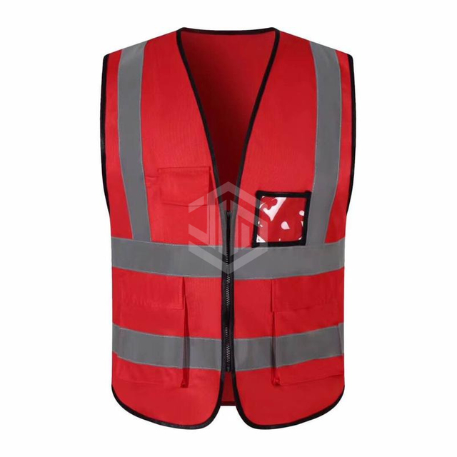 Multi-pocket Reflective Stripe Jacket, High Contrast (Fabric)
