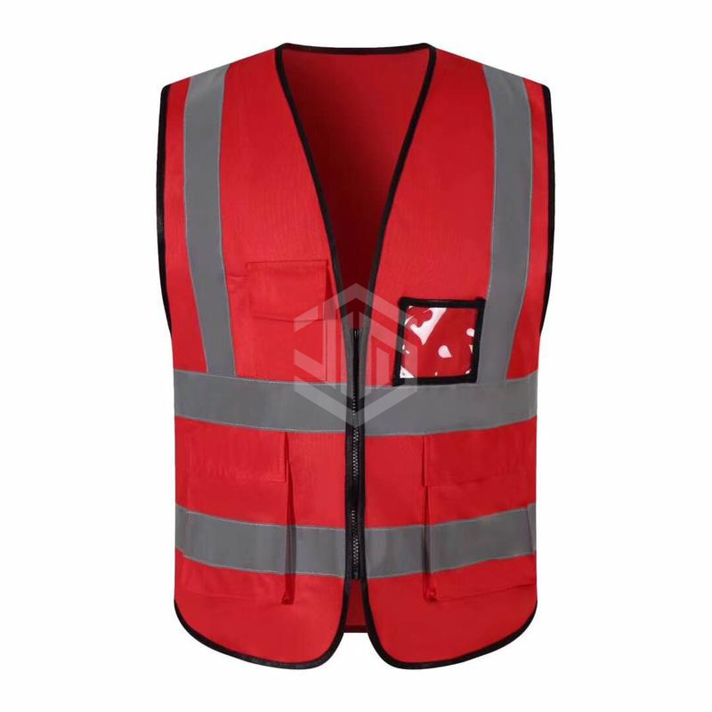 Multi-pocket Reflective Stripe Jacket, High Contrast (Fabric)