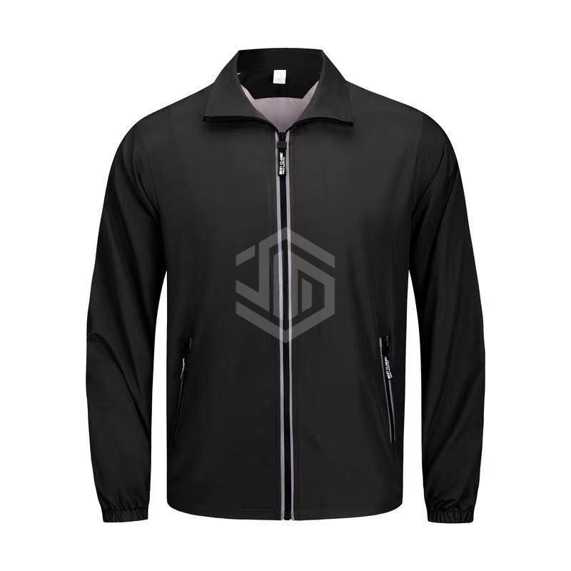 YS - Reflective Zipper Waterproof Long-Sleeved Coat
