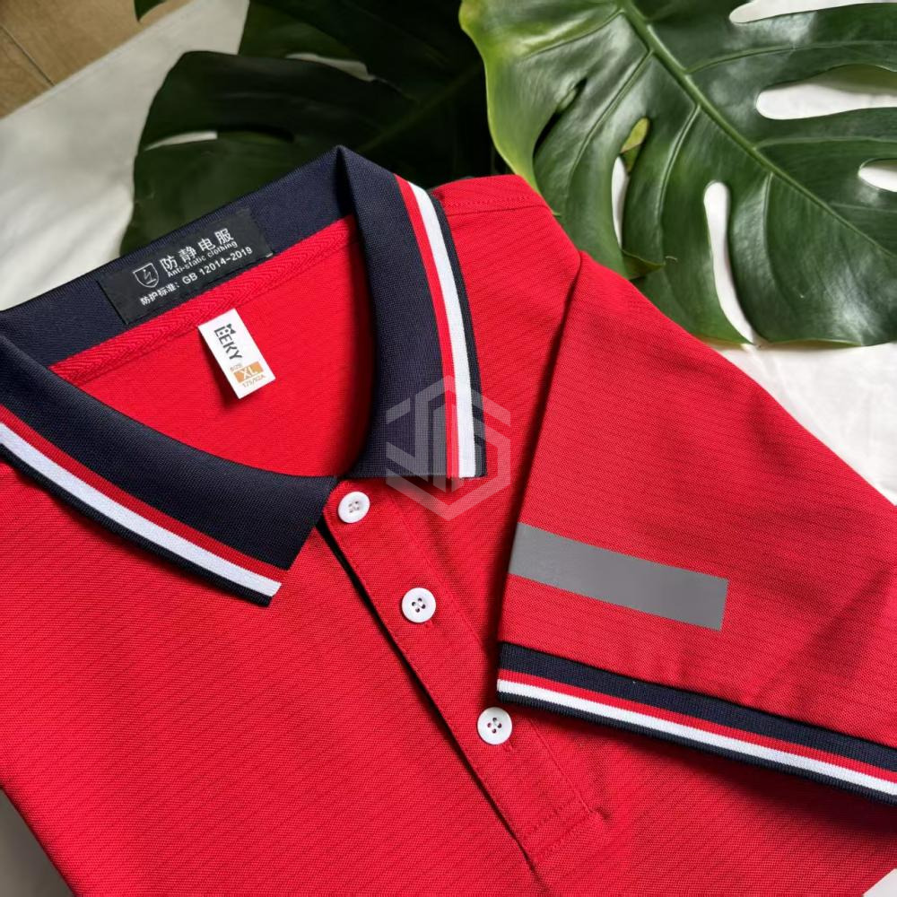 YS-259#【Quality Realm】Boutique anti-static POLO shirt--B14 back