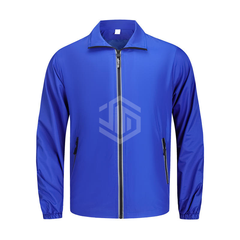 YS - Reflective Zipper Waterproof Long-Sleeved Coat