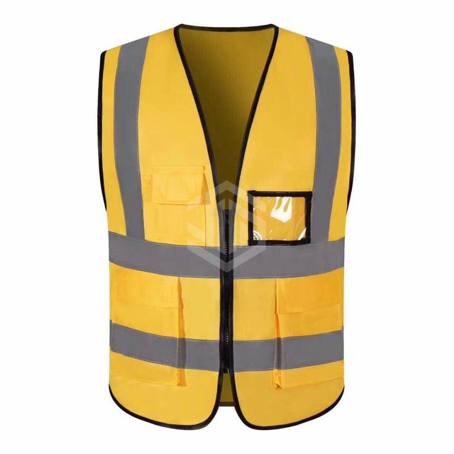 Multi-pocket Reflective Stripe Jacket, High Contrast (Fabric)