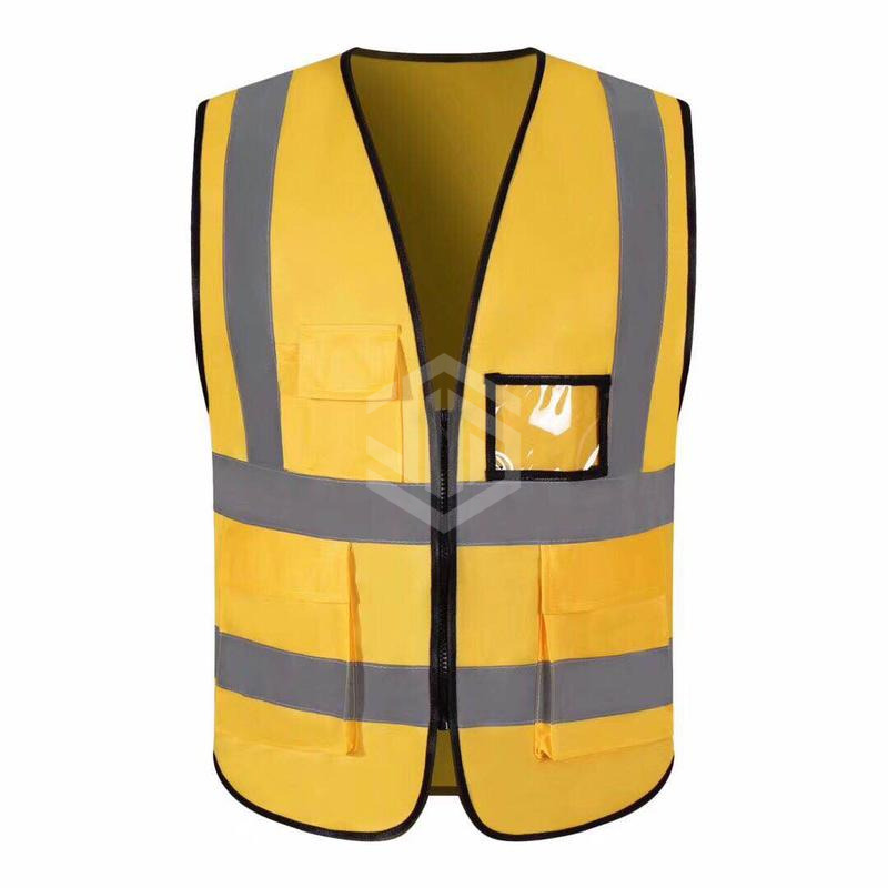 Multi-pocket Reflective Stripe Jacket, High Contrast (Fabric)